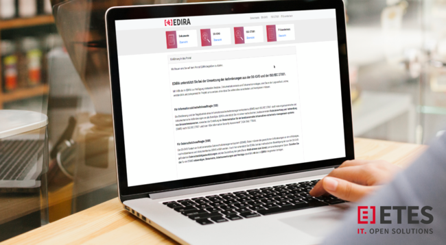 EDIRA Onlinedokumentation DS-GVO ISO und TISAX®
